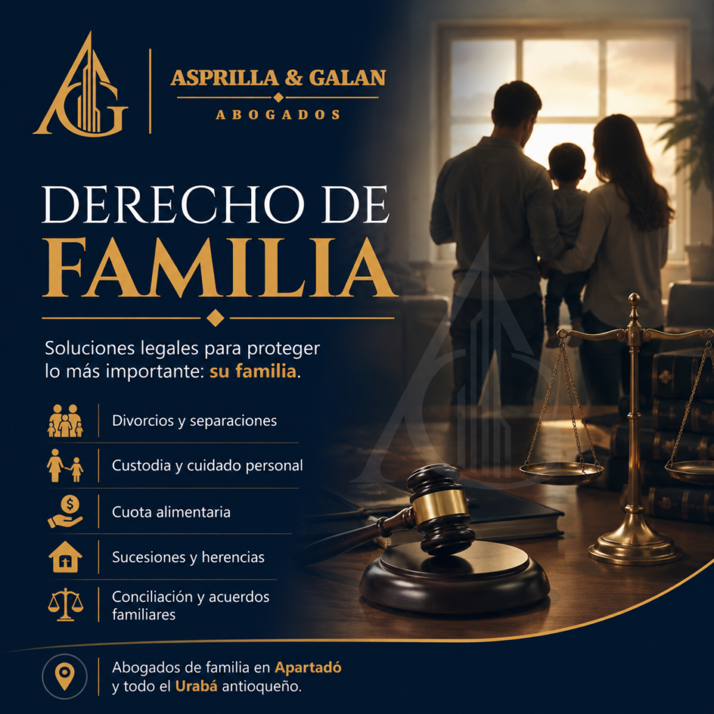 Abogado de Familia en Apartadó: acompañamiento jurídico para familias en Urabá